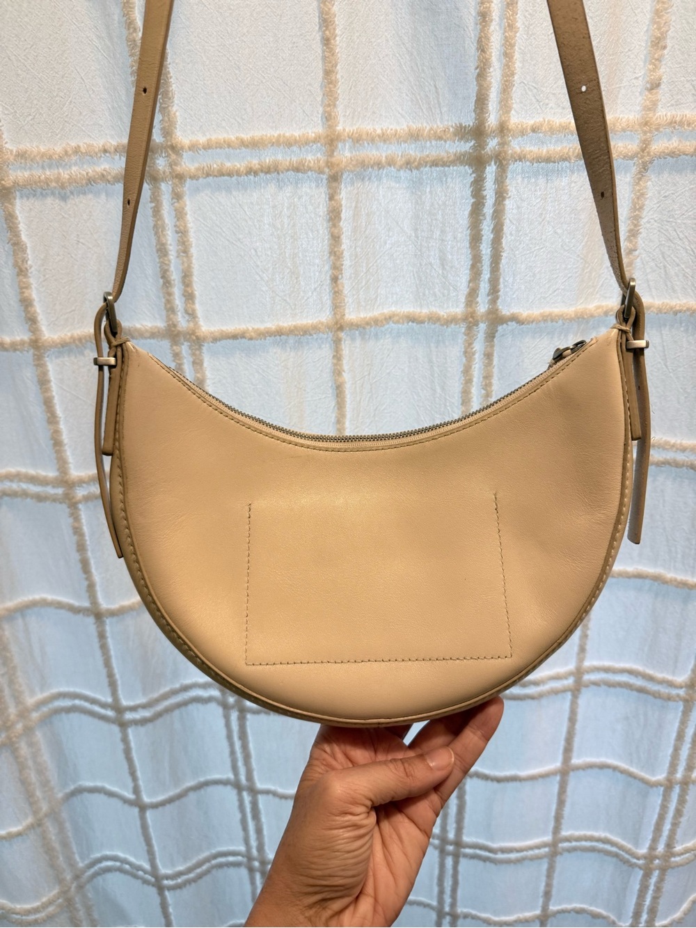 Madewell Ivory Studded Crescent Shoulder Bag - Picture 7 of 9